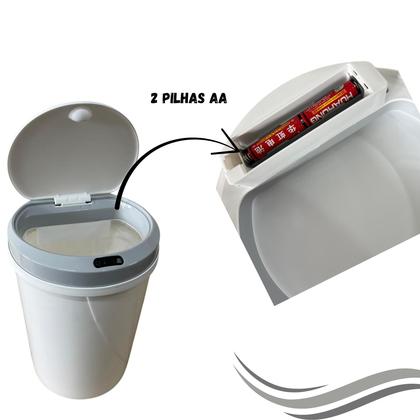 Imagem de Kit Lixeira Inteligente 10 e 12 Litros Automática C/ Sensor