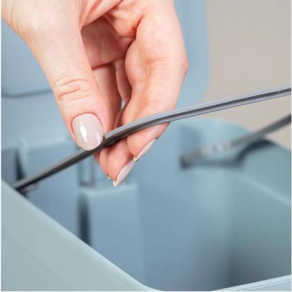 Imagem de Kit Lixeira Ou Trium 6L C/Pedal Para Banheiro+Escova Sanitária