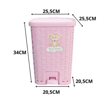 Imagem de Kit Lixeiras De 15L + 6L Rosa Bebê & Mamãe - Monte Libano