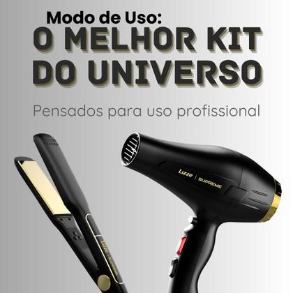 Imagem de Kit Lizze Supreme 220V Secador + Prancha + Leave-In Griffus