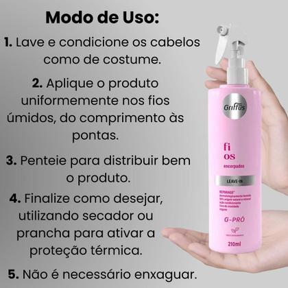 Imagem de Kit Lizze Supreme 220V Secador + Prancha + Leave-In Griffus