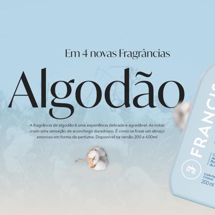 Imagem de Kit Loção Hidratante Francis Algodão 400ml - 6 Unidades