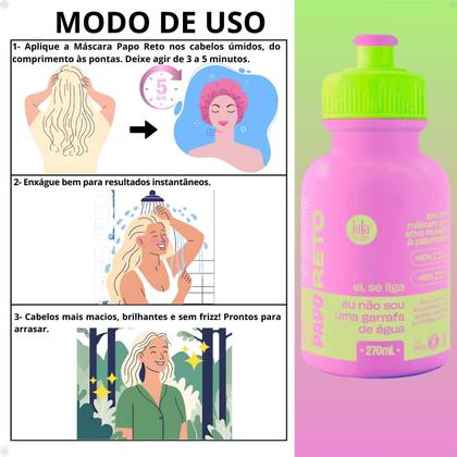Imagem de Kit Lola From Rio Papo Reto: Shampoo, Condicionador e Máscara 270ml