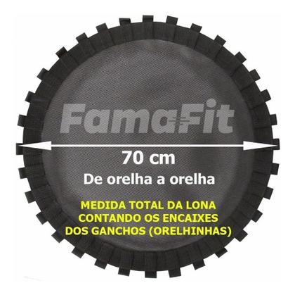 Imagem de KIT Lona Tela Jump 30 Molas + Capa Saia Proteção de Molas Jump