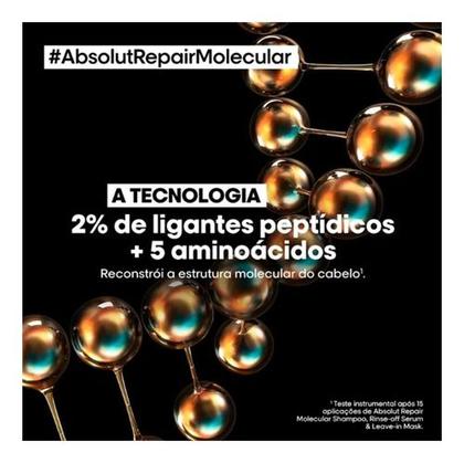 Imagem de Kit Loréal Absolut Molecular Shampoo 500ml+ Sérum+ Leave-in