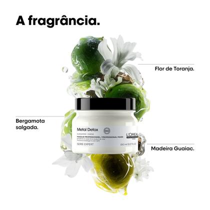 Imagem de Kit loreal metal detox shampoo 300ml+mascara 250g