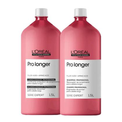 Imagem de Kit loreal pro longer shampoo 1500ml condicionador 1500ml