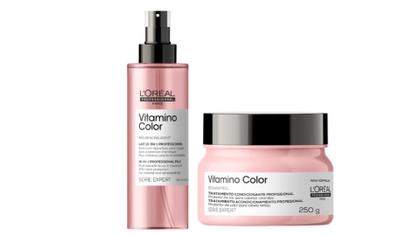 Imagem de Kit LOréal Vitamino Color Máscara 250g + Spray Leave-in 90ml