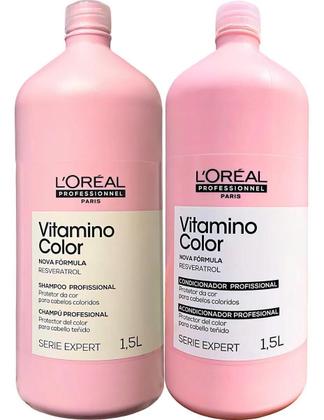 Imagem de Kit Loréal Vitamino Color Shampoo+ Condicionador 1,5L