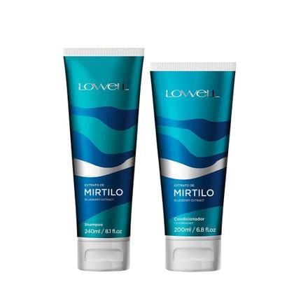 Imagem de Kit Lowell Mirtilo Shampoo 240Ml E Condicionador 200Ml