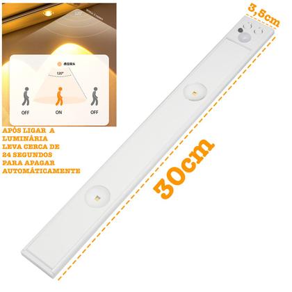Imagem de Kit Luminária Led Sensor Presença Dimerizável Controle 30cm