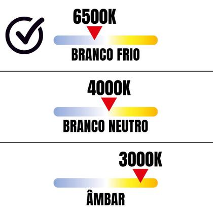 Imagem de Kit Luminária Plafon LED Redondo de Embutir 24W - 6500K Com 2 Unidades (520,0029) - Noll LED