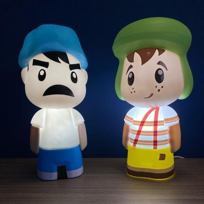 Imagem de Kit Luminárias Chaves e Seu Madruga com Lâmpada LED Geek Nerd Retrô