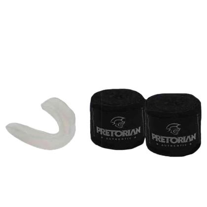 Imagem de Kit Luva Boxe Pretorian First FX2 Luva+Faixas+Protetor Bucal Unissex