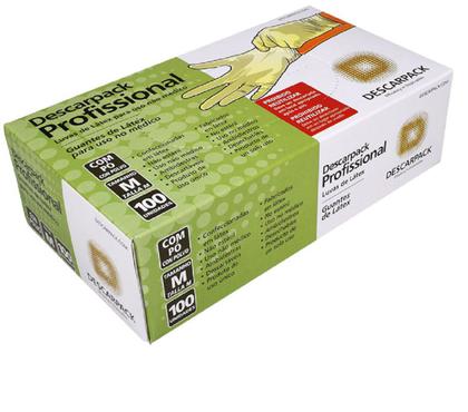 Imagem de KIT Luva de Latex Com Talco Profissional M