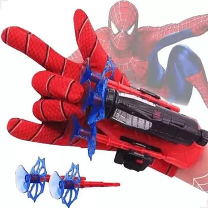 Imagem de Kit Luva Lança Teia Homem Aranha Brinquedo Lançador de Teia Spider - 2 Unidades