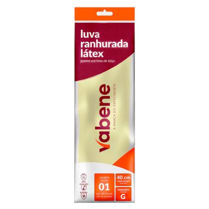Imagem de Kit Luva Latex Ranhurada G 6 Pares - VABENE
