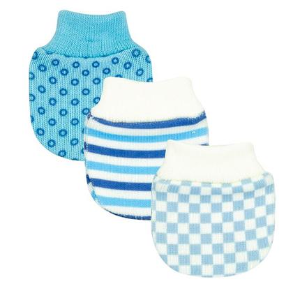 Imagem de Kit Luva Luvinha Recém Nascido Bebê Com 3 Pares Estampada - Pimpolho