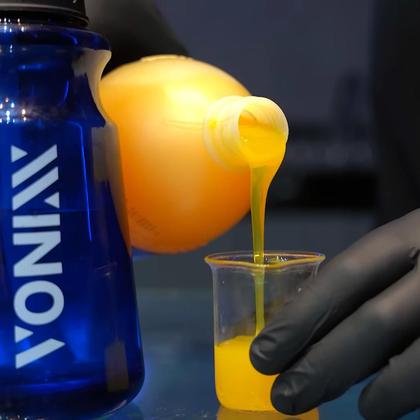 Imagem de Kit Luva Para Lavar Carro Moto Caminhão + Shampoo Automotivo Limpeza Pesada V-Mol 500ml Vonixx