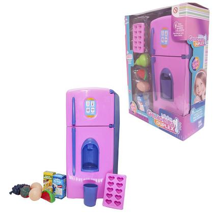 Imagem de Kit Luxo Cozinha Infantil Mercado Air Fryer Geladeira 54pç