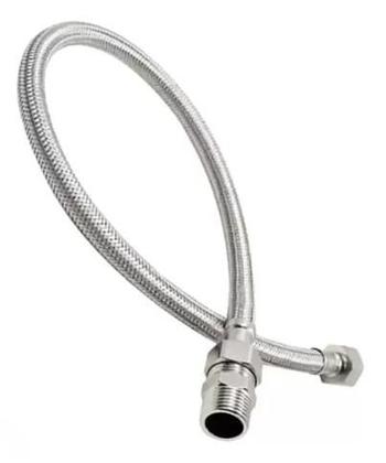 Imagem de Kit Luxo Para Lavatorio Lavabo Banheiro Cuba Alta Torneira Link 3060 + Valvula Click 7/8 Metal Cromada + Engate Trançado