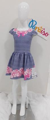 Imagem de Kit Luxo Vestido Menina Paraiso + Bolero Tam 1 2 3 4 Cd 8192