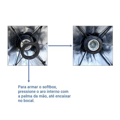 Imagem de Kit Luz Contínua Softbox 50 X 70 + Tripe 2m Estúdio Vídeo
