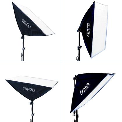 Imagem de Kit Luz Contínua Softbox 50 X 70 + Tripe 2m Estúdio Vídeo