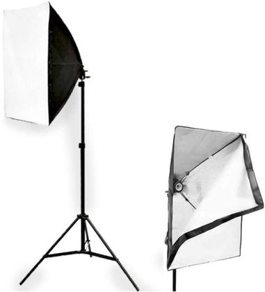 Imagem de Kit Luz Contínua Softbox 50 X 70 + Tripe 2m Estúdio Vídeo