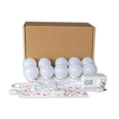 Imagem de Kit Luz De Espelho Maquiagem Camarim 10 Lâmpadas Led 3 Cores