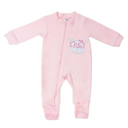 Imagem de Kit Macacao Bebe Suedine Com Ziper Bordado e Liso 3 Peças Roupa Infantil Menina Enxoval Presente Natal Cha Revelação 100 algodão Frio  Baby Deluxe