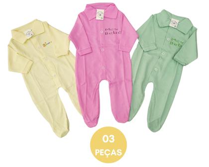 Imagem de Kit macacão p/ bebê enxoval-presente-mafe top