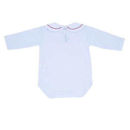 Imagem de Kit Macacão Trança Vermelho com Body Gola Bordada DU