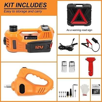 Imagem de Kit Macaco Elétrico Macaco, Compressor, Chave Impacto 3