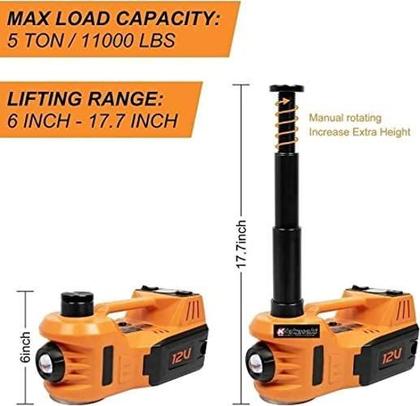 Imagem de Kit Macaco Elétrico Macaco, Compressor, Chave Impacto 3