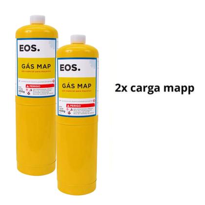 Imagem de Kit Maçarico Portário Com Carga Mapp Maçarico Eos