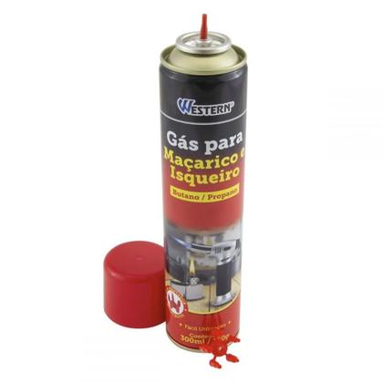 Imagem de Kit Maçarico Portátil pro Encaixe Gás Butano 300ML Western