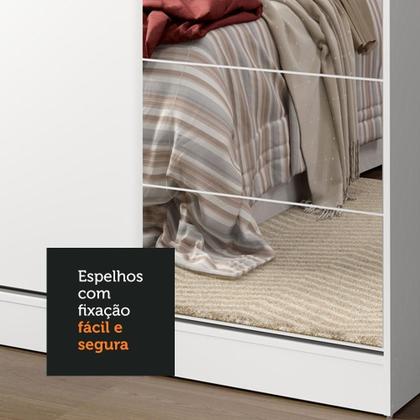 Imagem de Kit Madesa com 6 Espelhos para Guarda-Roupa Incolor