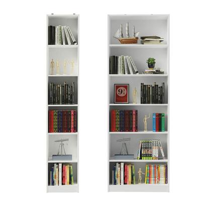 Imagem de Kit Madesa Estante Livreiro 6908 + Estante Livreiro 6906 - Branco