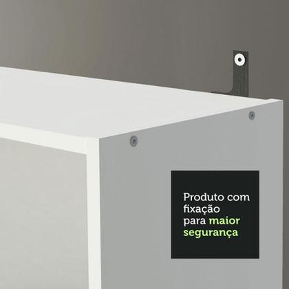 Imagem de Kit Madesa Estante Livreiro 6908 + Estante Livreiro 6906 - Branco