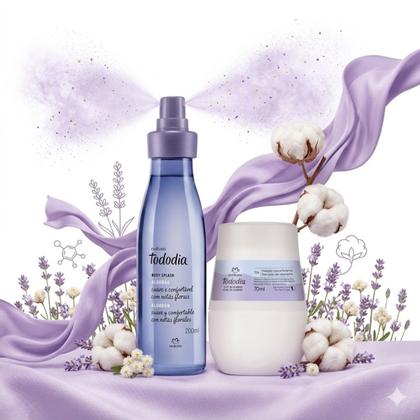 Imagem de Kit Mães Tododia Algodão Colônia Splash + Roll-on - Natura
