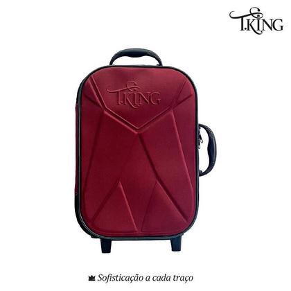 Imagem de Kit Mala Bordo Pequena Viagem 10kg Padrão ANAC Rodinhas - T.King (2 peças) - T.King