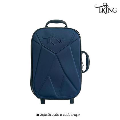 Imagem de Kit Mala Bordo Pequena Viagem 10kg Padrão ANAC Rodinhas - T.King (2 peças) - T.King