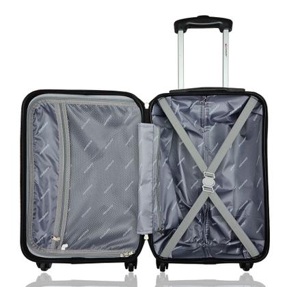 Imagem de Kit Mala de Bordo 10kg Viagem Rígida Rodas 360º ABS Cadeado Segredo Gladiador A2MB com Mochila Executiva Notebook 102