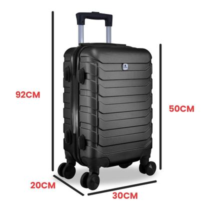 Imagem de Kit Mala De Bordo 3 Unidades Com Frasqueira Allabard Masculina 10kg ABS Rígido Rodinhas 360