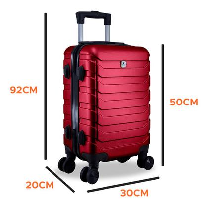 Imagem de Kit Mala De Bordo 3 Unidades Com Frasqueira Allabard Masculina 10kg ABS Rígido Rodinhas 360