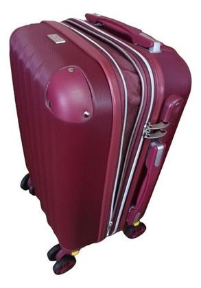 Imagem de Kit Mala De Bordo Frasqueira Viagem Rodinhas 360 Abs Tam Pp