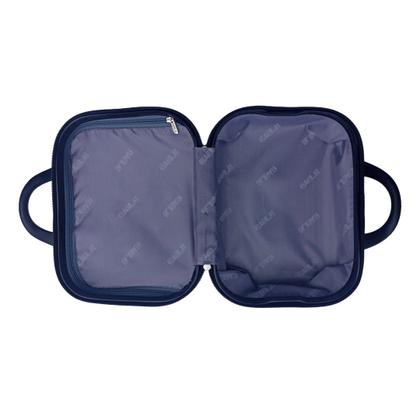 Imagem de Kit mala de viagem bordo pp c/ zíper expansível e frasqueira em abs - eagle - ac74