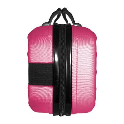 Imagem de Kit mala de viagem bordo pp c/ zíper expansível e frasqueira em abs - eagle - ac74