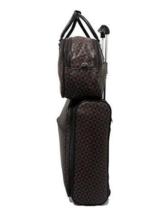 Imagem de Kit Mala de Viagem de Bordo Quadrada Com Rodinha E Média Mão